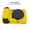 For Sony ILCE-6700 / A6700 Litchi Texture Soft Silicone Protective Case(Yellow)