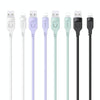 USAMS US-SJ565 8 Pin Fast Charing Data Cable with Light, Length: 1.2m(Green)
