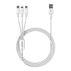 ROMOSS CB251V 3.5A USB To 8 Pin+Type-C+Micro USB 3 In 1 Charging Cable, Length: 1.2m