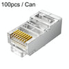 3U 100pcs / Can JINGHUA S688 Gigabit Transport Cabling Extruded Super Cat6 Dual Shield RJ45 8P8C Connector