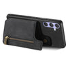 For Samsung Galaxy S25 Ultra 5G Retro Leather Zipper Wallet Back Phone Case(Black)