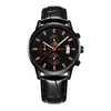 OCHSTIN 6084C Multifunctional Quartz Waterproof Luminous Men Leather Watch(Black)