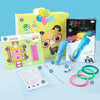 Infrared Sensing Low-temperature 3D Printing Pen Children DIY Graffiti Painting Pen(1000 mAh-Blue)