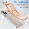 For iPhone 12 Pro MagSafe Frosted Translucent TPU + PC Full Coverage Phone Case(Orange)
