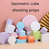 8 PCS Geometric Cube Photo Props Decorative Ornaments Photography Platform, Colour: Small Light Pink Rectangular