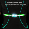 USB Rechargeable Running Light Strap Chest Light(Blue)