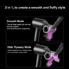 For Dyson Hair Dryer Nozzle Smooth Flyaway Attachment(Gray)