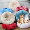 Plush Pet Bed, 50cm Light Blue, Deep Sleep, Cats & Small Dogs