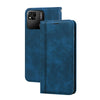 For Xiaomi Redmi 10A 4G Frosted Business Magnetic Horizontal Flip PU Phone Case(Blue)