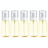 10 PCS Portable Refillable Plastic Fine Mist Perfume Spray Bottle Transparent Empty Spray Sprayer Bottle, 60ml(Yellow)