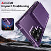 For Samsung Galaxy S24 Ultra 5G Horizontal Flip Card Bag Holder Leather Phone Case(Purple)