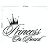 Princess Baby Pattern Car Decal Reflective Laser Vinyl Car Sticker, Size: 16.5x10.9cm(Black)