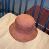 Leisure Corduroy Fisherman Hat Fall and Winter Foldable Art Sunhat, Size: M (56-58cm)(Caramel Colour)