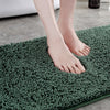 40x60cm Bedroom Doorway Fine Chenille Absorbent Floor Mat Bathtub Mat Bathroom Non-Slip Foot Mat(Deep Gray)