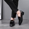 Bowknot Wedding Dress Male Flats Gentlemen Casual Shoes, Shoe Size:41(Black)
