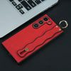 For Samsung Galaxy S21+ 5G Wavy Wristband Bracket TPU Phone Case(Red)