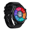 AK32 1.36 inch IPS Touch Screen Smart Watch, Support Bluetooth Calling/Blood Oxygen Monitoring,Style: Silicone Watch Band(Black)