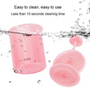 Facial Cleanser Foaming Maker Bubbler Cup Travel Portable Manual Foaming Bottle, Color: Large Pink