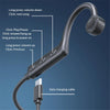 KS-19 Bluetooth Headset Sound Conducting Hanging Neck Business Headphones(Black)