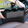 Car Seat Crevice Storage Box Cup Drink Holder Auto Pocket Stowing Tidying for Phone Pad Card Coin Case Car Accessories(Khaki)