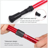 Aotu AT7555 108cm Outdoor Camping Aluminum Alloy T Handle Lock 4 Alpenstock(Purple)