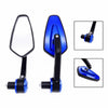 Motorcycle Handle All Aluminum Cherry Rearview Mirror(Black)