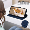 For Realme 13+ Global Cute Cats RFID Leather Phone Case(Blue)