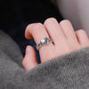 S925 Sterling Silver Lucky Mobius Ring Open Ring, Specification:J2320