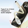 09U-JT Type-C to 3.5mm Earphone Audio Adapter(Apricot)