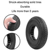 8 inch Hollow Solid Rubber Tire For Xiaomi Scooter, Color: Black