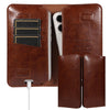 PU Flip Double Phone Card Slot Case, Size:15.7 x 9cm(Brown)