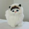 Simulation Animal Model Simulation Plush Cat Toy Will Be Called Cat(Black Ear)