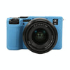 For Sony ILCE-7CM2 / A7C II / A7CR Litchi Texture Soft Silicone Protective Case(Blue)