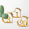 Acrylic Home Decor Wedding Digital Dinning Table Number Plate Seat Sign DIY Mirror Table Setting, Number: 2