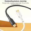 awei CL-221T Type-C to Type-C 240W Smart Fast Data Charging Cable, Length:2m(Black)