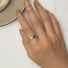 S925 Sterling Silver Rotary Unzip Lettering Ring(No.6)