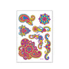 Fluorescent Face Waterproof Environmental Protection Tattoo Stickers Nightclub Bar Flower Arm Stickers(OHB-008)