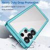 For Samsung Galaxy S25 Ultra 5G Colorful Series Acrylic Hybrid TPU Phone Case(Transparent Blue)
