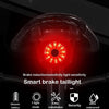 WEST BIKING Bicycle USB Charging Smart Brake Sensor Warning Tail Light(Sit Tube)