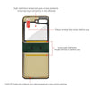 For Samsung Galaxy Z Flip6 VIETAO Integrated Embossed Pattern Full Coverage Phone Case with Wrist Strap(Green)