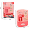 Children Play House Simulation Refrigerator Kitchen Toy Double Door Girls Smart Freezer Toy(Blue)