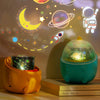 CX-12 Little Dinosaur Starry Sky Light USB Music Box Night Light LED Dream Rotating Projection Lamp(Yellow)