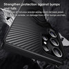For Samsung Galaxy S24 Ultra 5G Carbon Fiber MagSafe Phone Case with 360 Degree Rotating Holder(Black Silver)