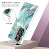 For Samsung Galaxy S25 Ultra 5G Electroplating Splicing Marble TPU Phone Case(Blue)