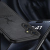 For Samsung Galaxy A56 5G Deer Head Cloth Skin All-inclusive Phone Case(Black)
