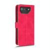 For ASUS ROG Phone 7 Skin Feel Magnetic Flip Leather Phone Case(Rose Red)