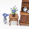 1:12 Mini House Toy Simulation Purple Rose Flowers Model Toy(Purple)
