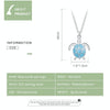 S925 Sterling Silver Blue Turtle Women Nacklace Jewelry