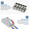 2pcs SPL-62 2 In 6 Out Colorful Quick Line Terminal Multi-Function Dismantling Wire Connection Terminal