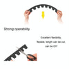 8pcs /Set Car Bumper Serrated Anti-collision Plate Decoration(Black)